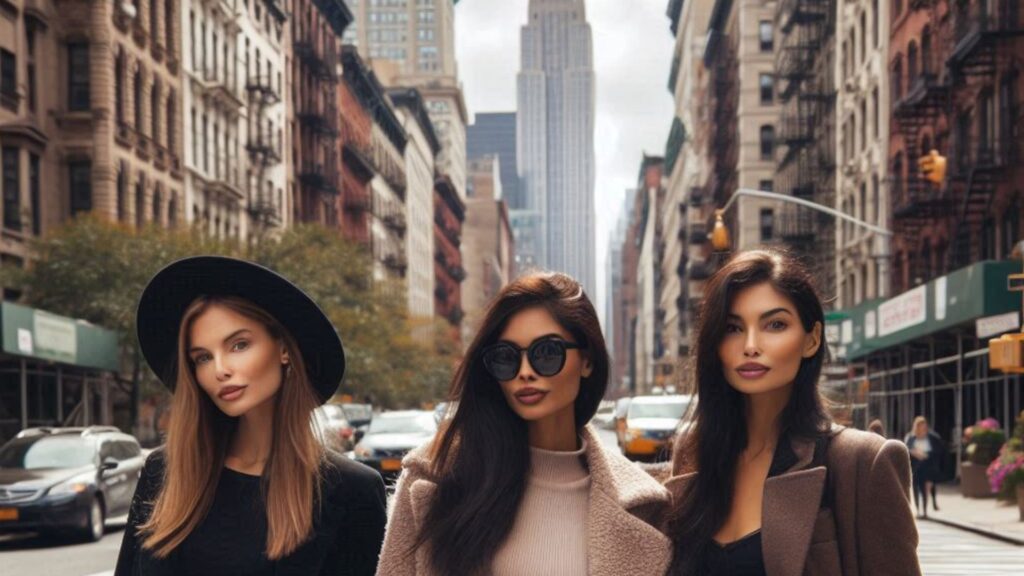 3 women on a new york street