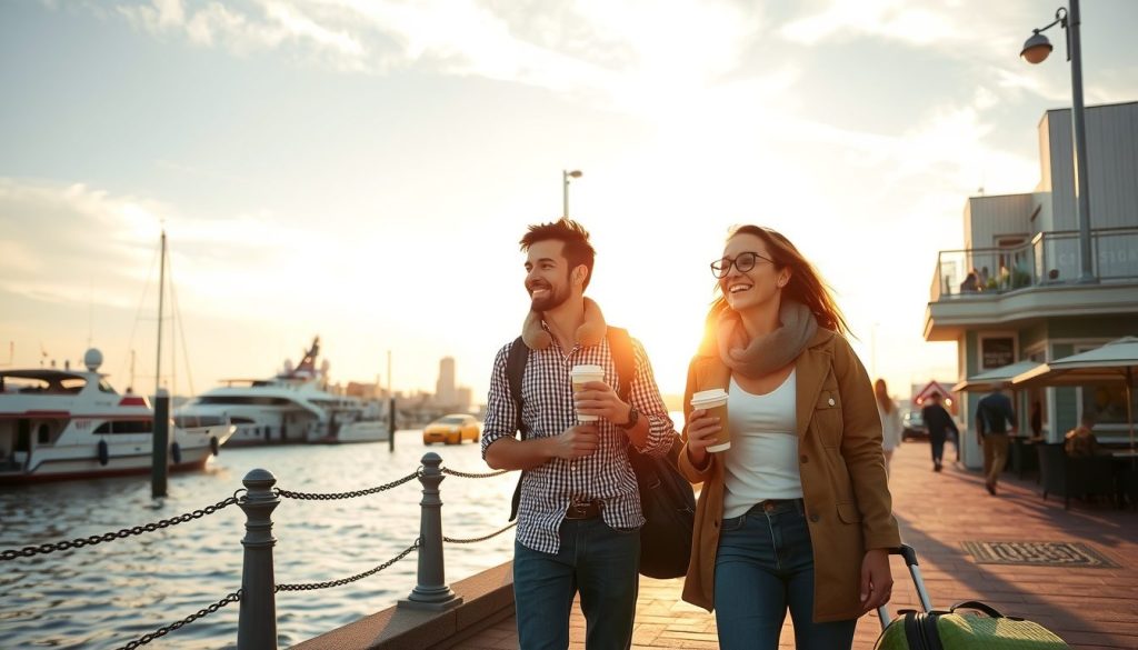 When your red-eye lands on time and you’re already wandering the waterfront before most people are awake